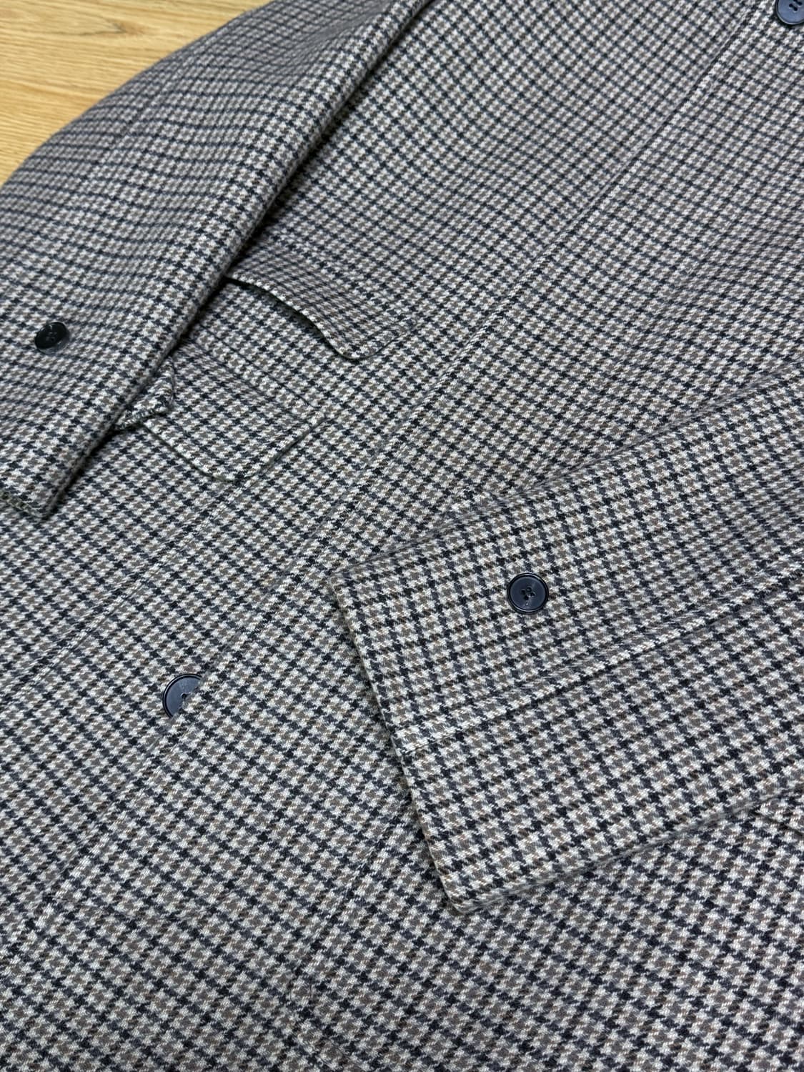 아트 이프 액츠 체크 발마칸 코트 M 상품이미지4