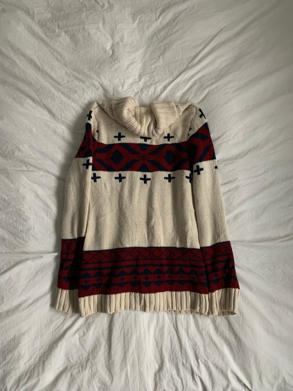 패턴 니트 집업 가디건 상품이미지6