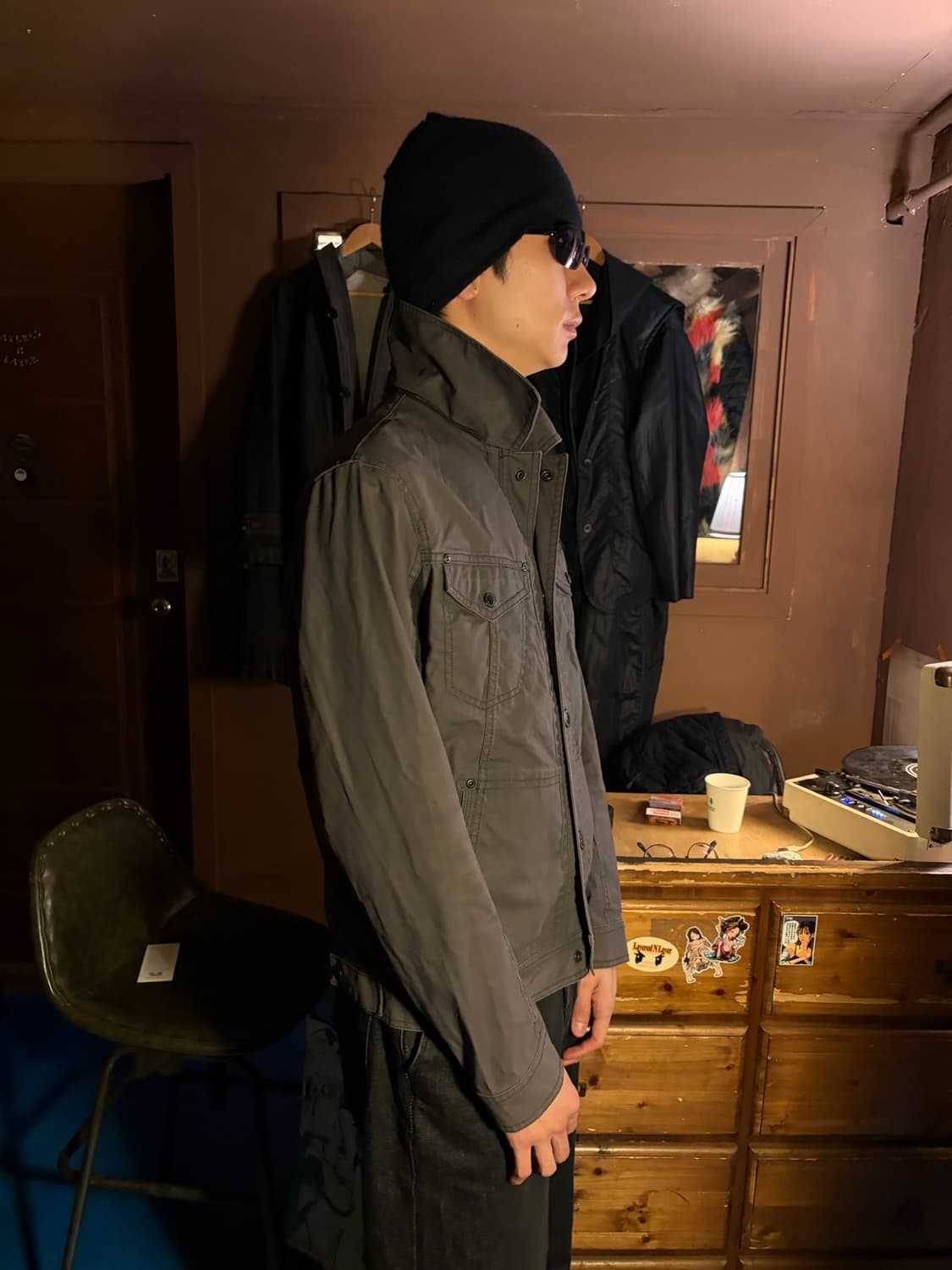 Armani exchange paneled cotton trucker 상품이미지4