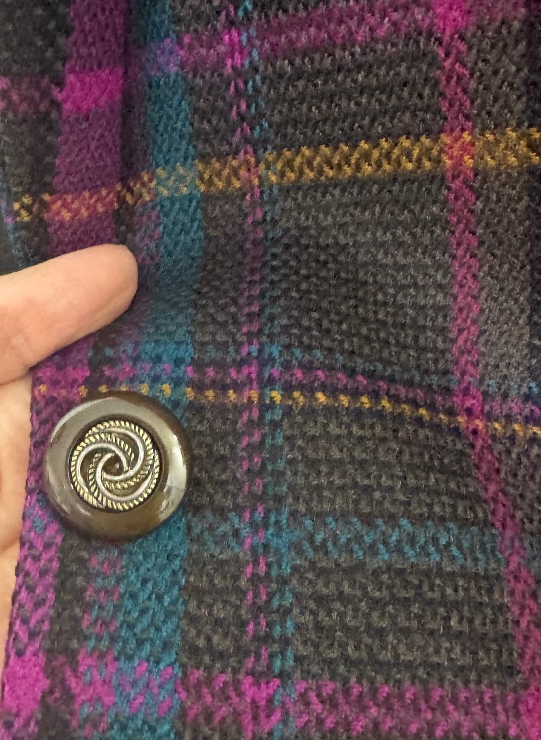 일본 빈티지 체크 블레이저 자켓 상품이미지8