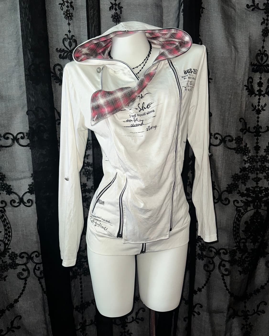 Punk Plaid Long Sleeve Tee 상품이미지3