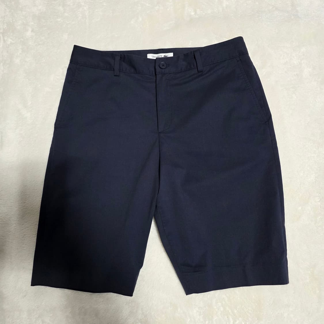 (28)여성 라코스테 면 반바지 네이비 상품이미지1