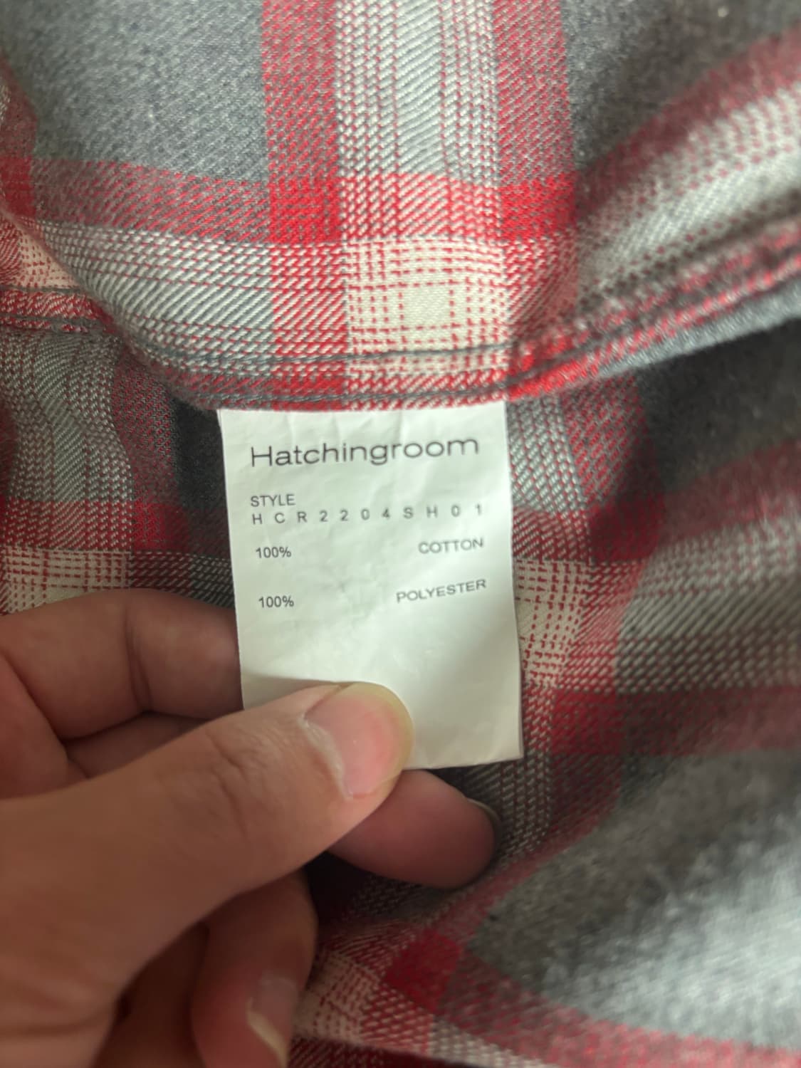 해칭룸 아카이브 플란넬 셔츠 red 상품이미지6
