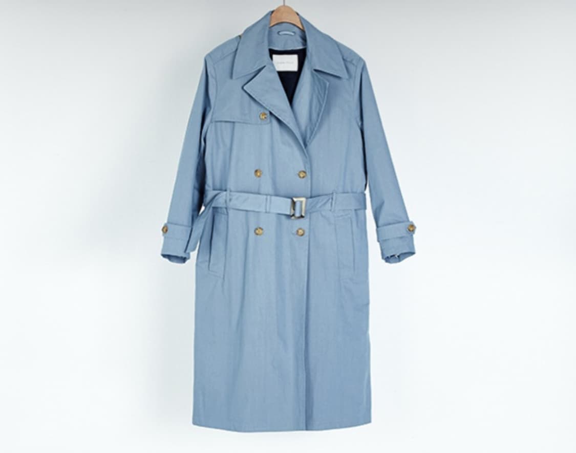 인스턴트펑크 스카이 블루 트렌치 코트 상품이미지1
