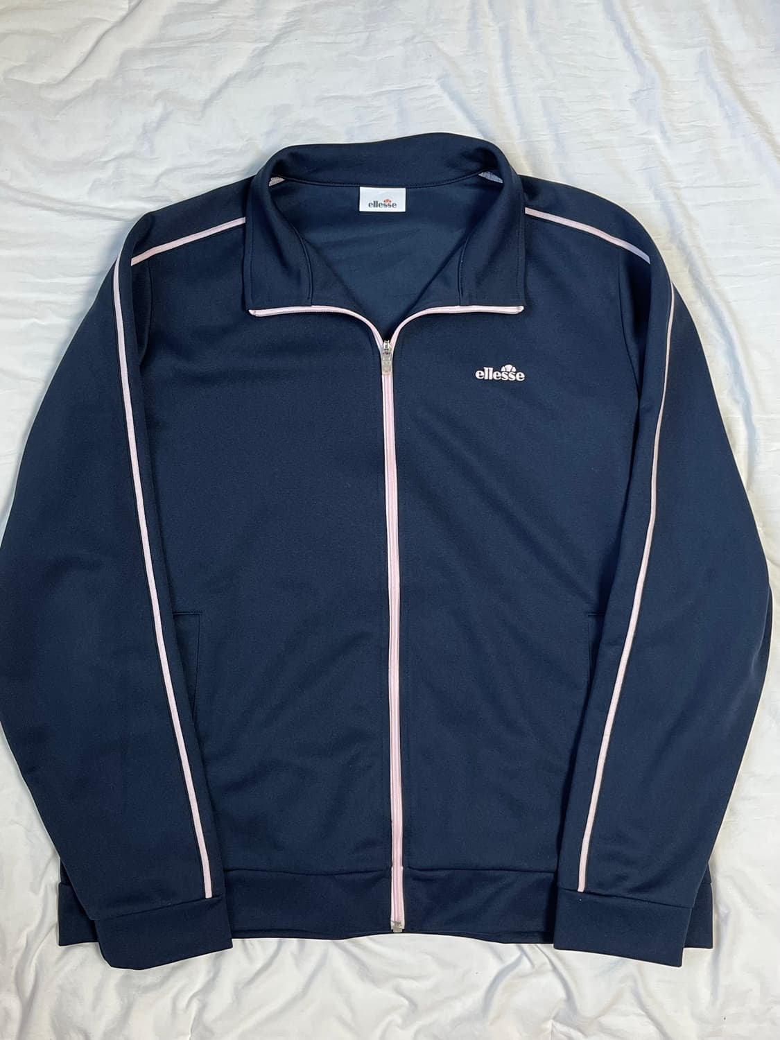 빈티지 엘레쎄 네이비 핑크 져지 상품이미지2