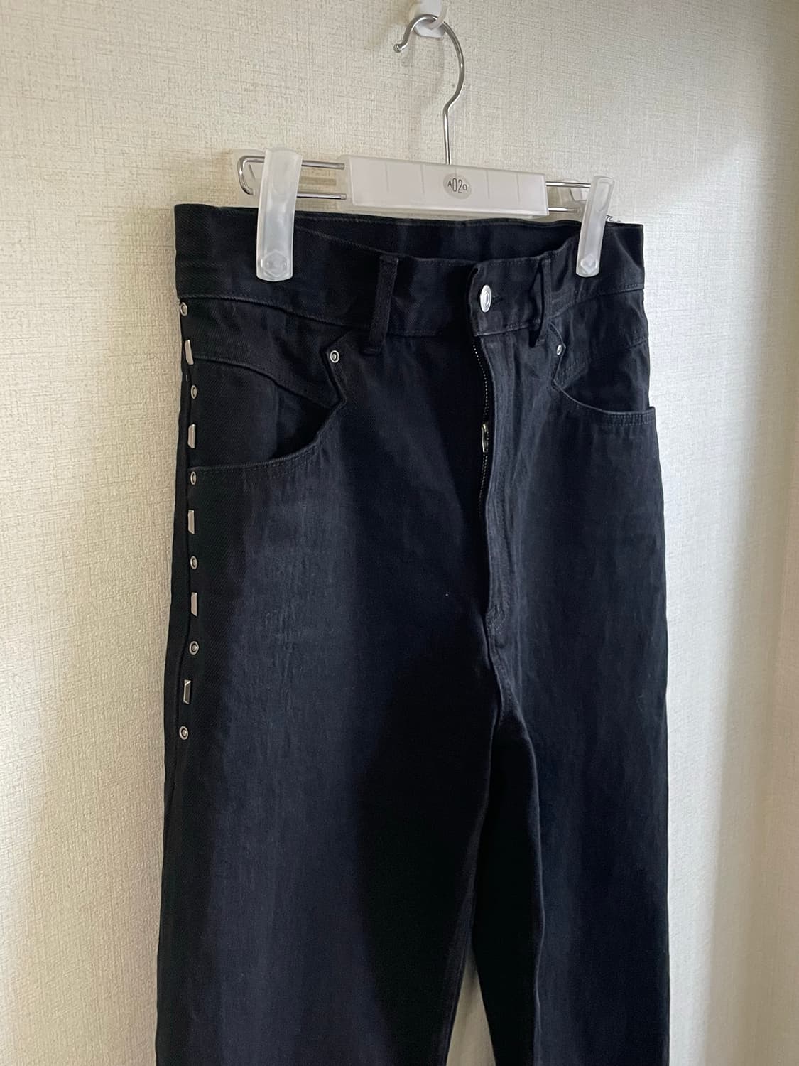 언어펙티드 스터드 블랙 데님 S 상품이미지1