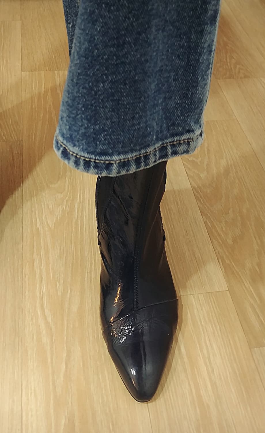 TIME 타임 리얼레더 페이던트 앵클부츠 다크네이비/240 상품이미지10