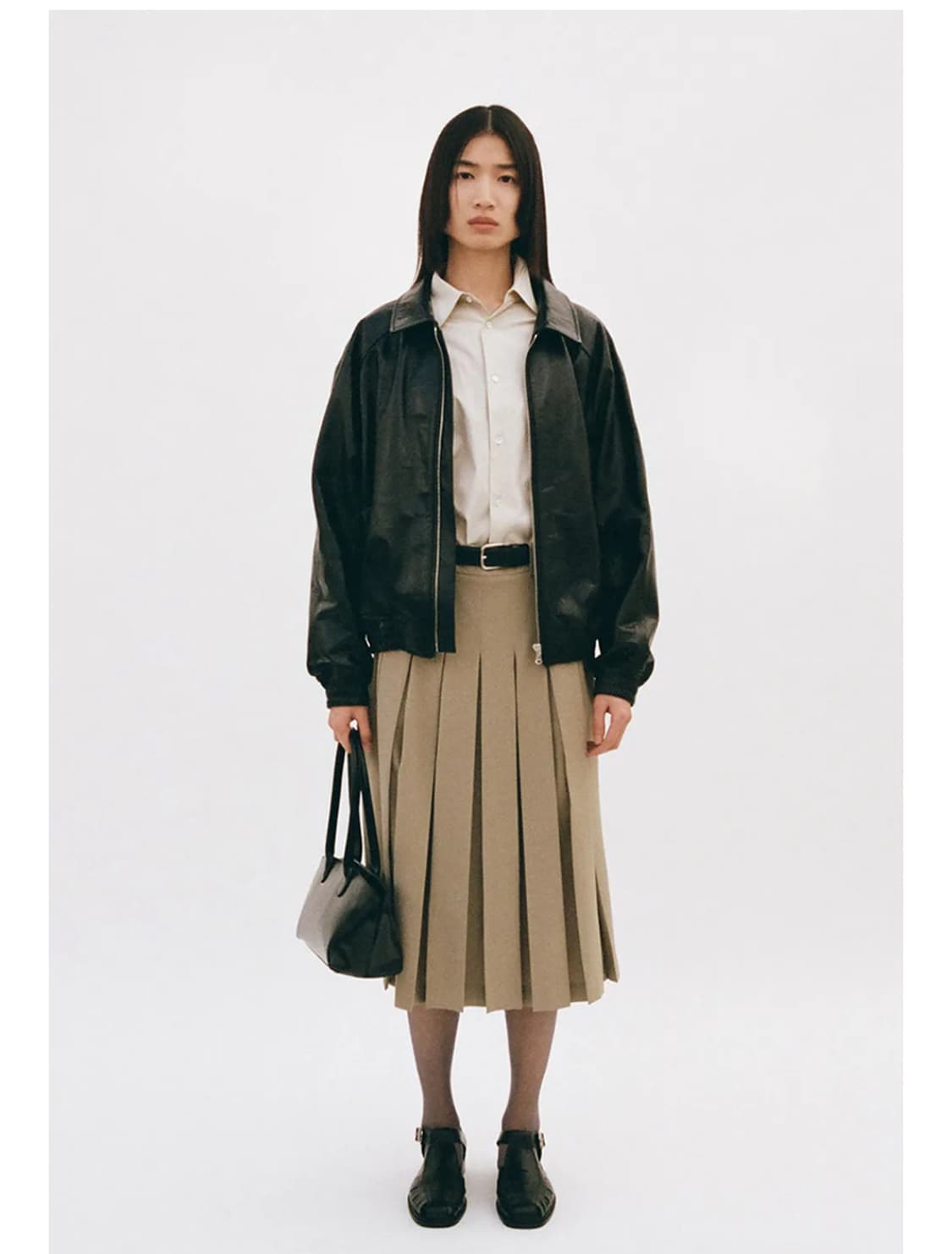 (LFM) FAKE LEATHER BOMBER JACKET 상품이미지2