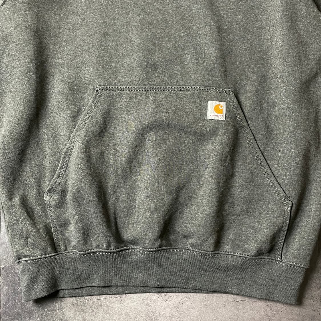 CARHARTT 칼하트 빈티지 그레이 기모 후드티 A00376 상품이미지3