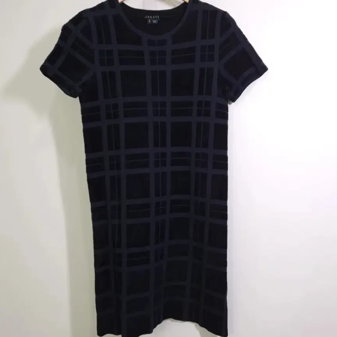 띠어리 체크 패턴 원피스 P/TP 상품이미지3