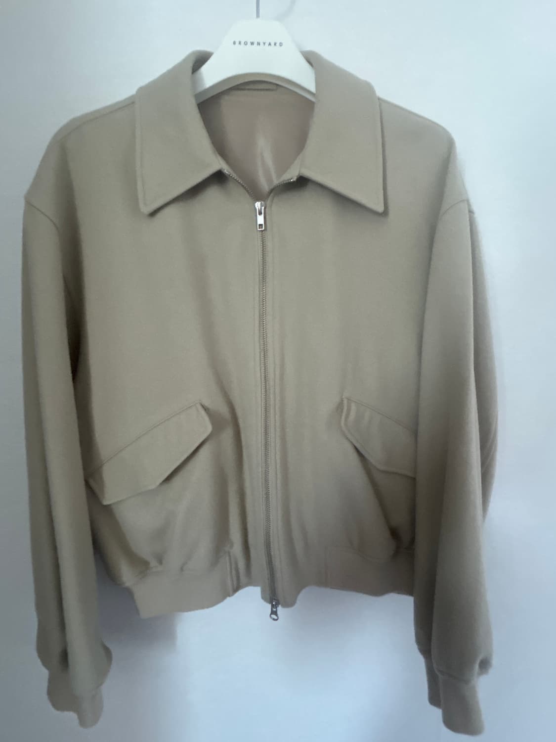 브라운 야드 가죽 블루종 자켓 상품이미지2