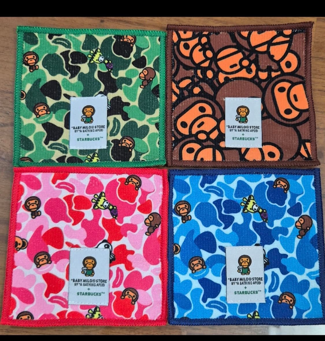 스타벅스 BAPE BABY MILO 코스터 4종세트 상품이미지2