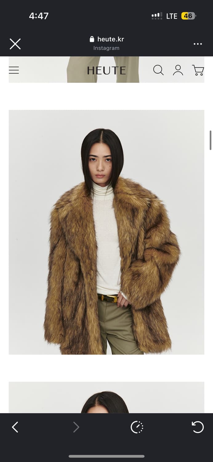 (구매) 호이테 퍼 코트 자켓 구매합니다 상품이미지1