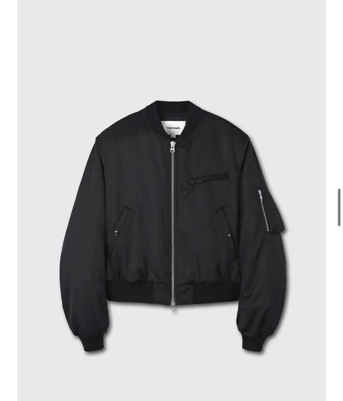 [XL]토니웩 24FW크롭 봄버자켓 상품이미지1