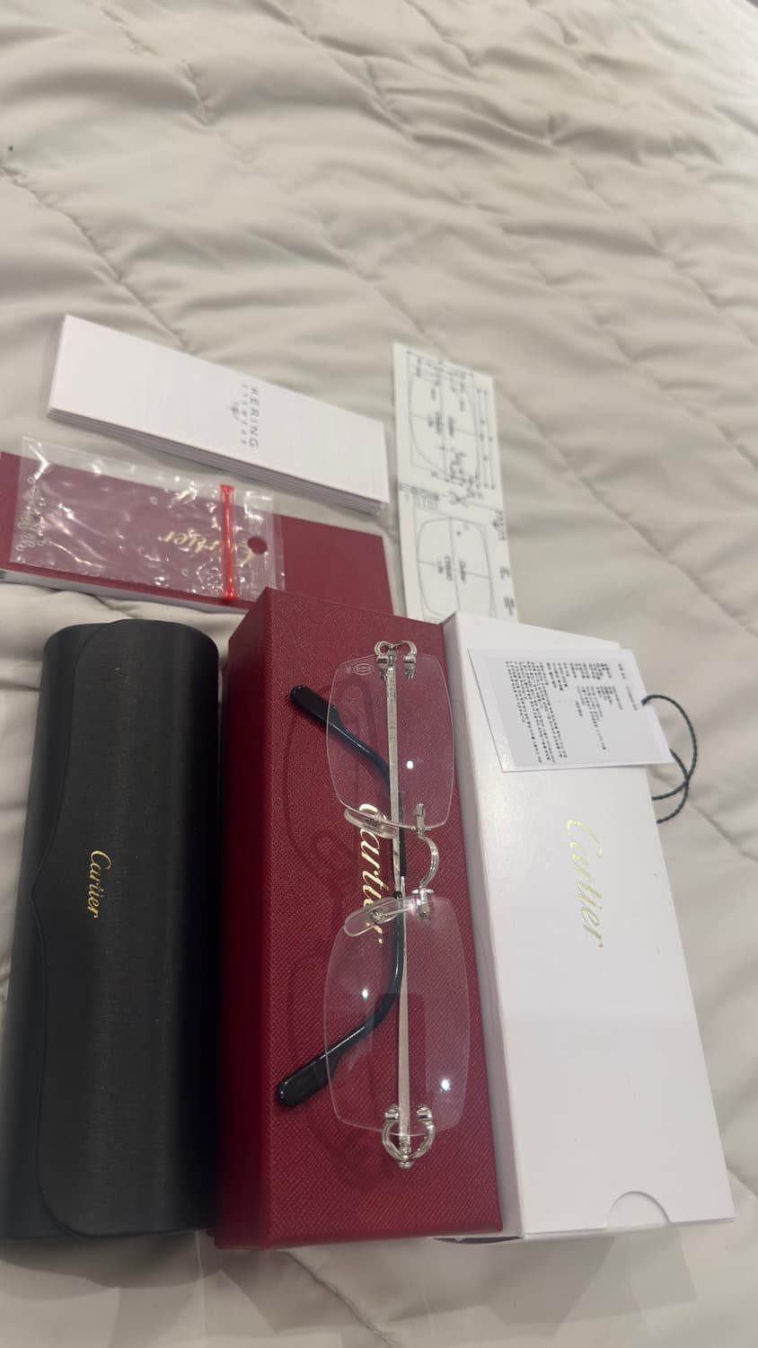 (새상품급) 까르띠에 무테 안경 ct0563o-002 상품이미지1