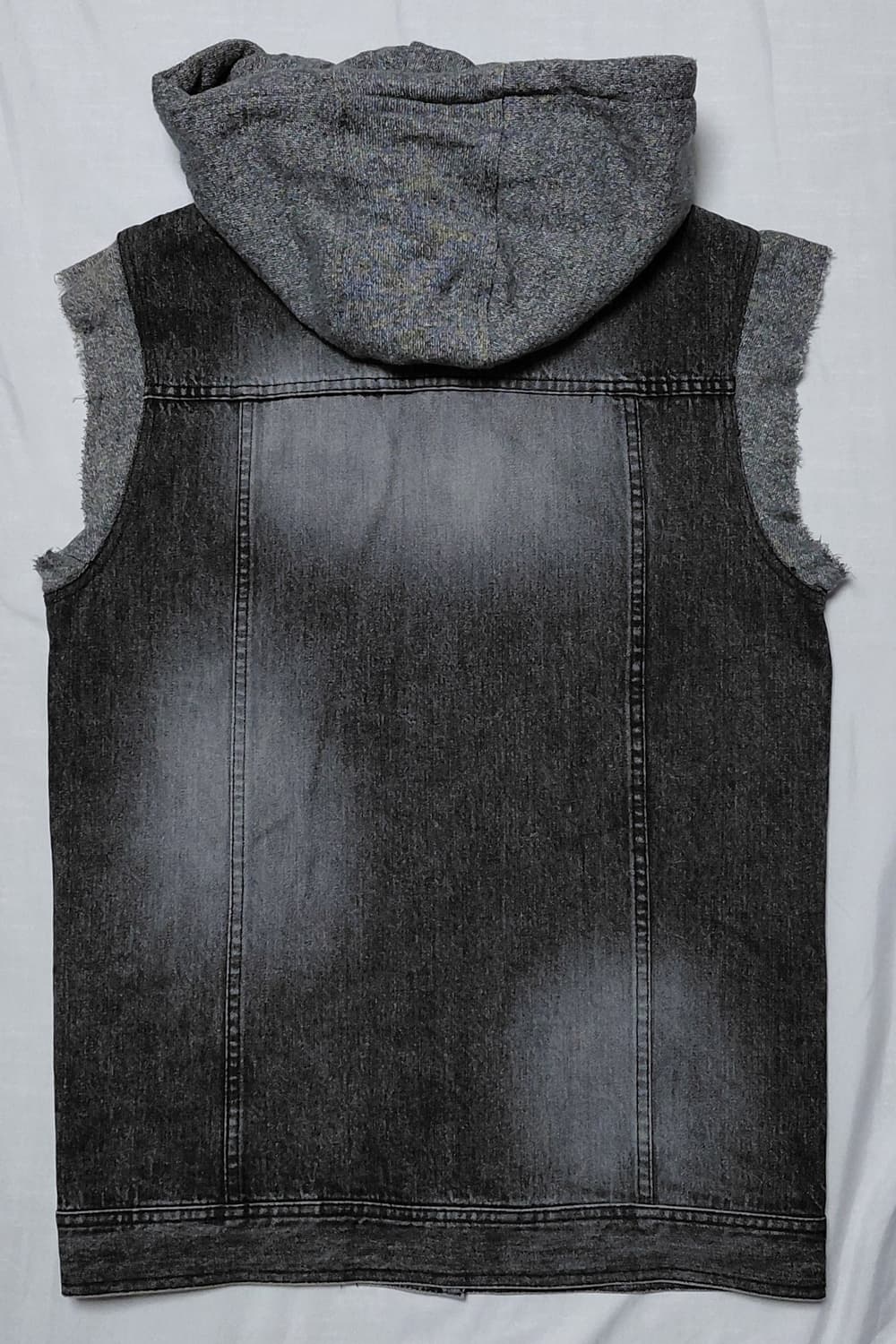 [M] Deviluse(데빌유즈) 펑크 락 후드 데님 베스트 상품이미지7