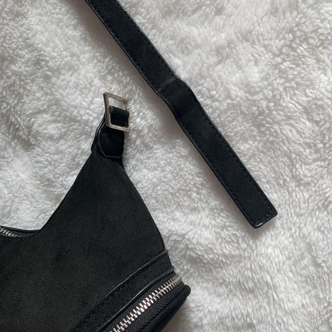 블랙 스웨이드 숄더백 상품이미지7