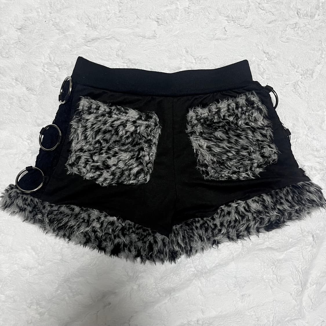 갸루 펑크 퍼 팬츠 상품이미지2