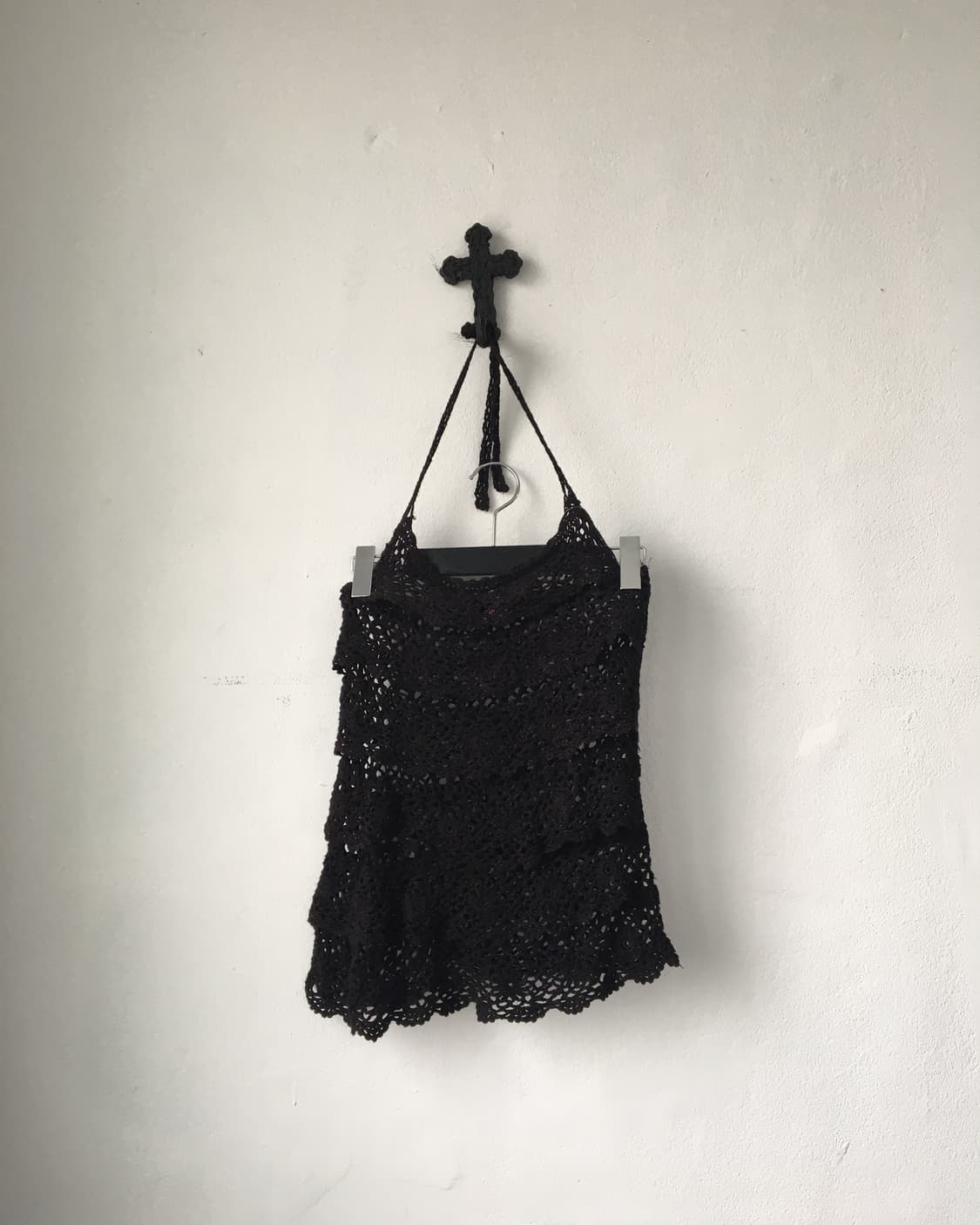 Crochet layer holter neck sleeveless 상품이미지2