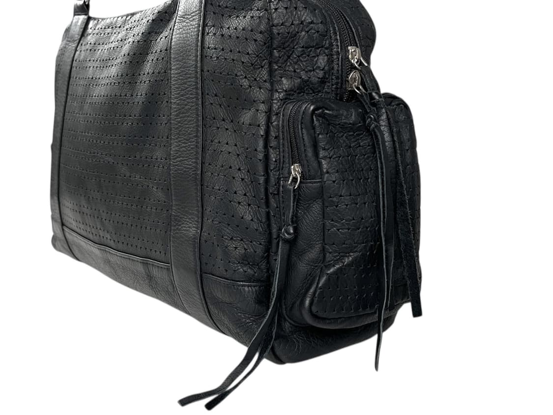 punched leather Boston bag 상품이미지3