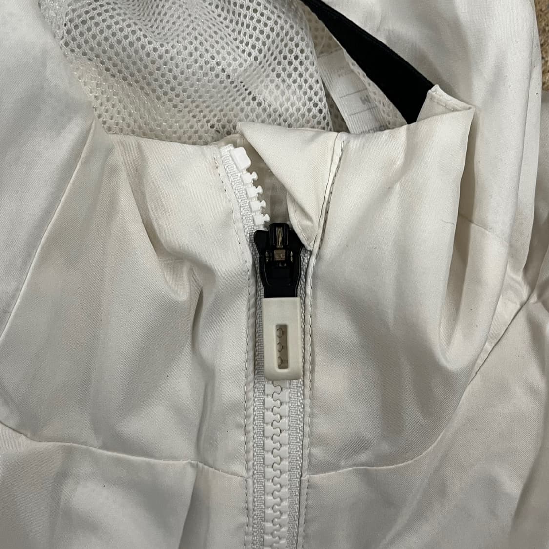 [정품/M] 아디다스 화이트 삼선 후드 바람막이 b19 상품이미지7