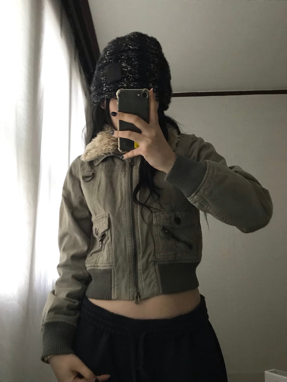 아베크롬비 카키 울프죠 누빔 자켓 상품이미지2