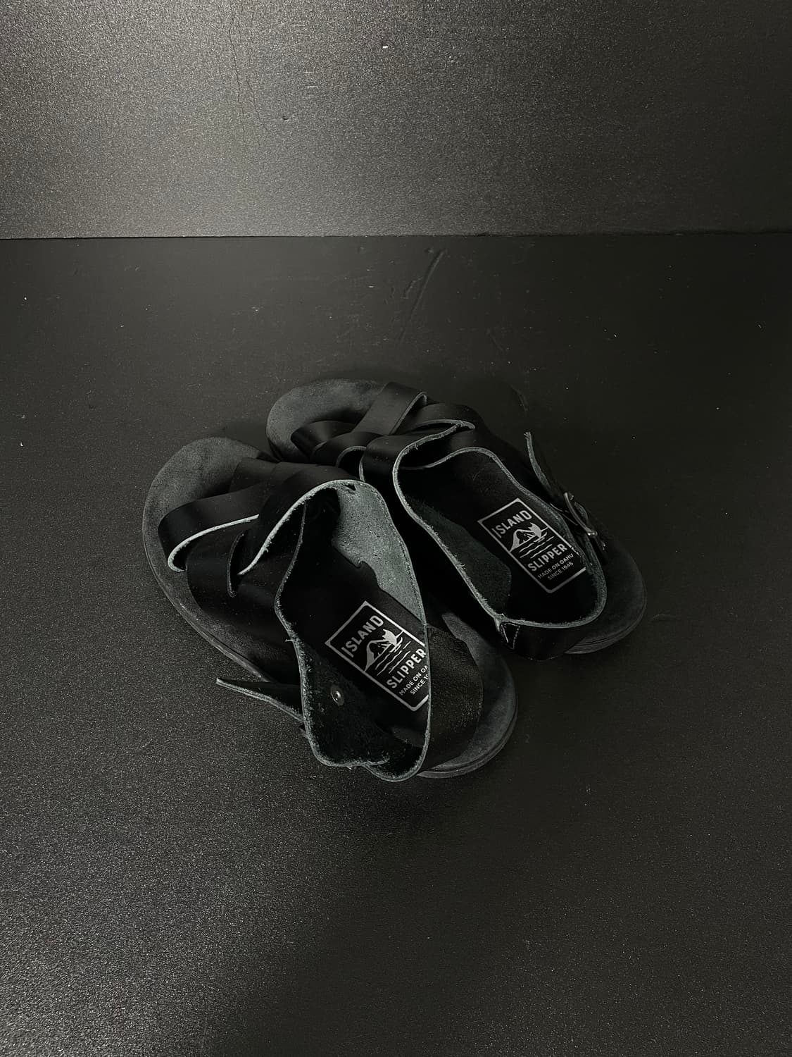 [255] 아일랜드 슬리퍼 백 스트랩 가죽 샌들 상품이미지4