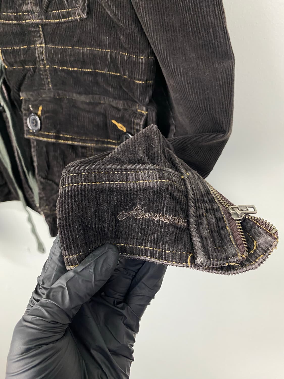 아베크롬비 블랙 코듀로이 포켓 자켓 S <593> 상품이미지5