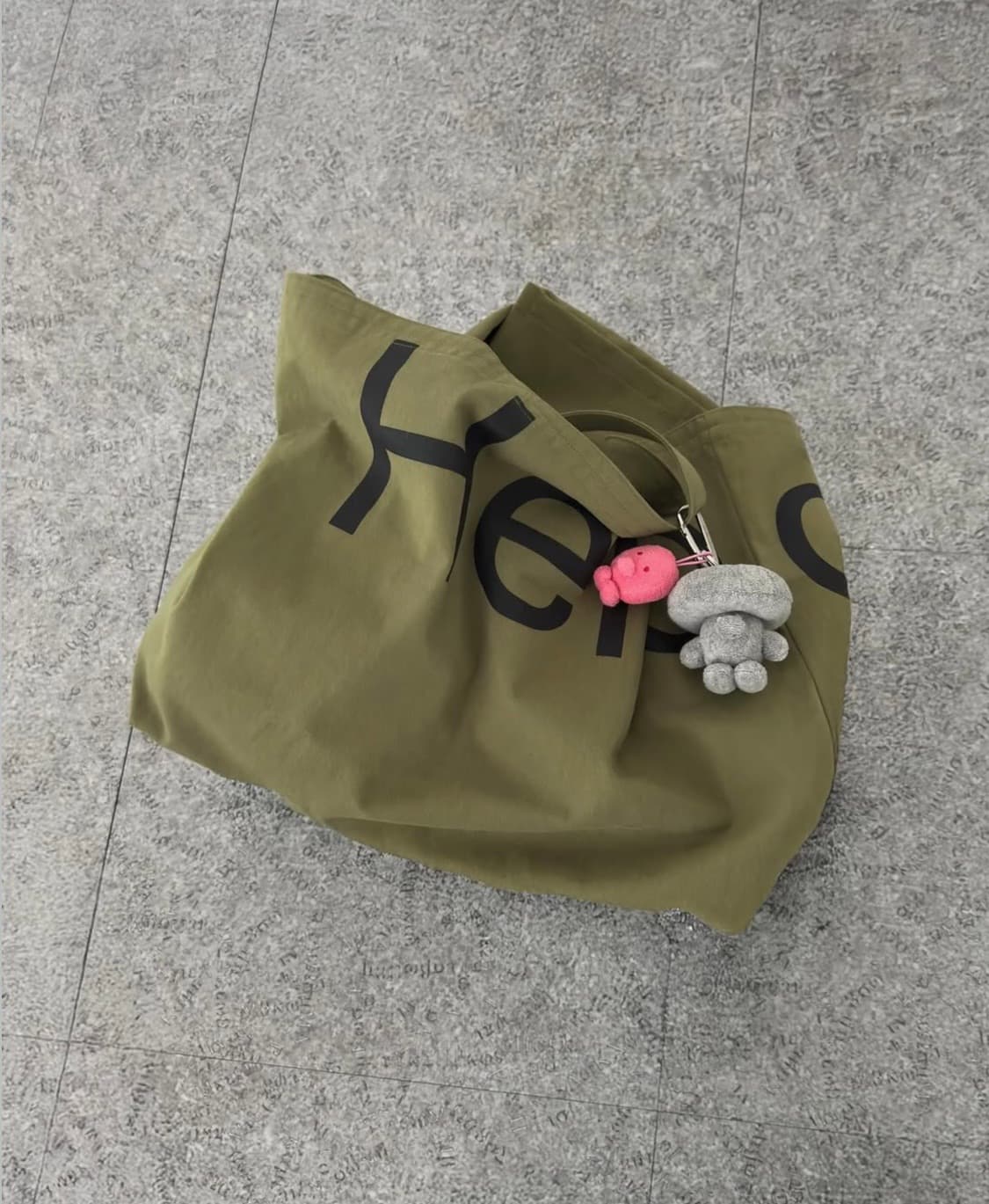 헬로듀드 빅 토트백 - 카키 상품이미지1