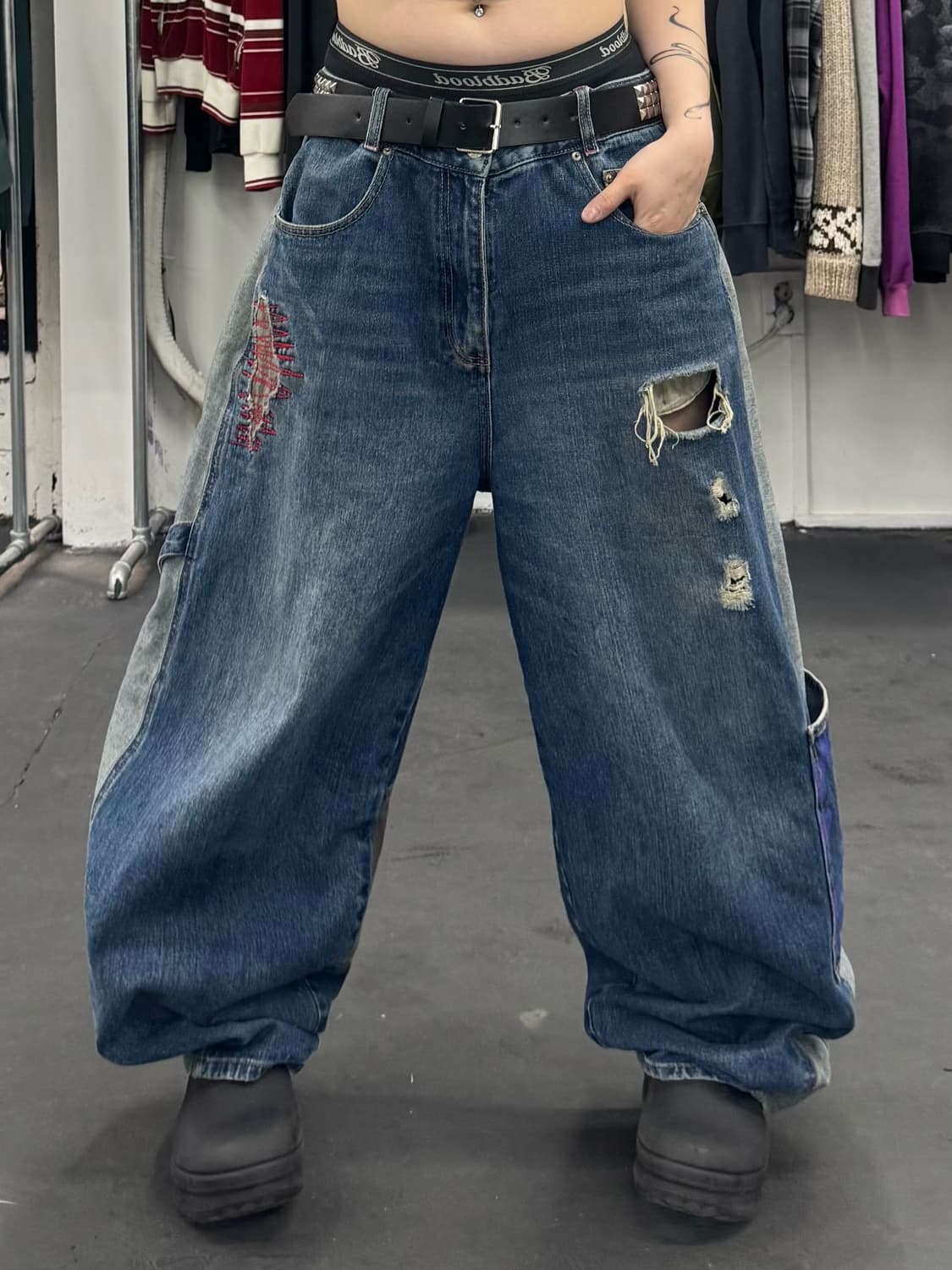 메인부스 벌룬 데님팬츠 상품이미지1