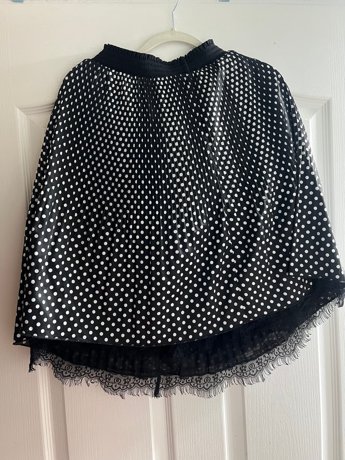 땡땡이 플리츠 미디 스커트 상품이미지2