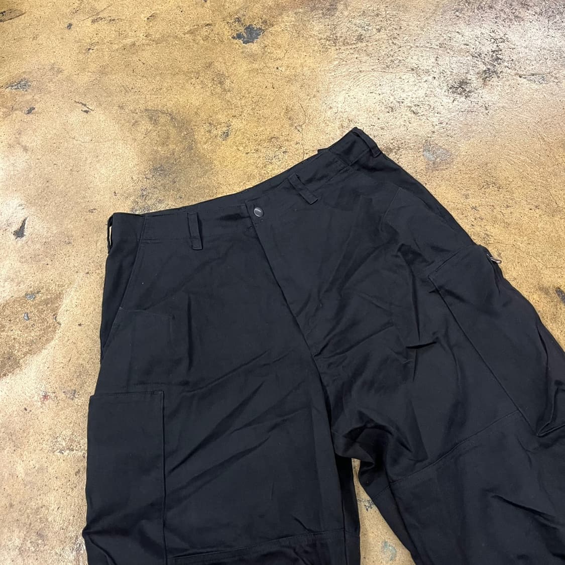 [ 정품/3 ] 해칭룸 지퍼 카고 워크 팬츠 블랙 b14 상품이미지1