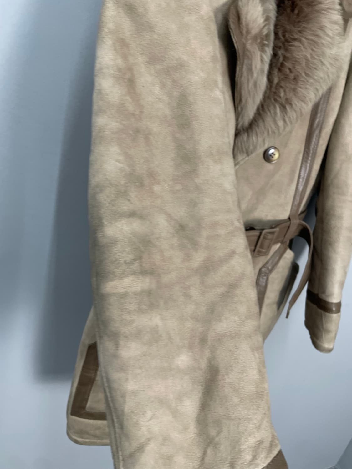 빈티지 70s 양가죽 무스탕 코트 H974 상품이미지7