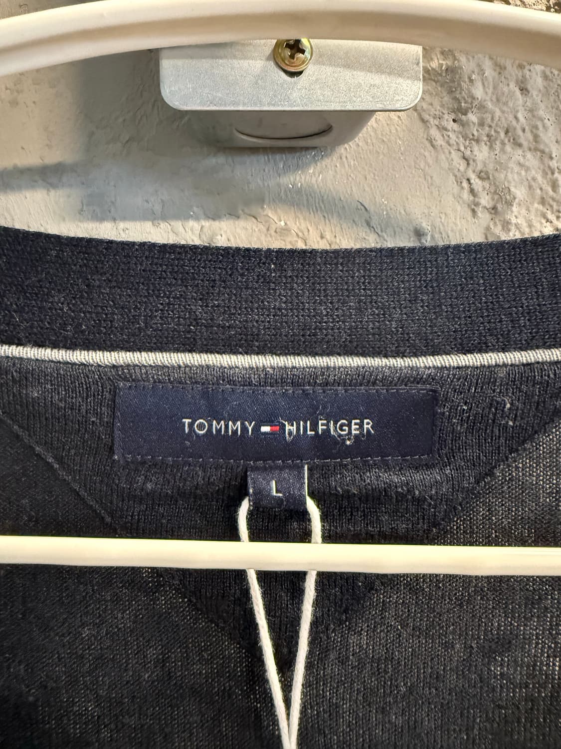 타미힐피거 TOMMY 캐시미어 블렌드 브이넥 가디건 네이비 L 상품이미지5