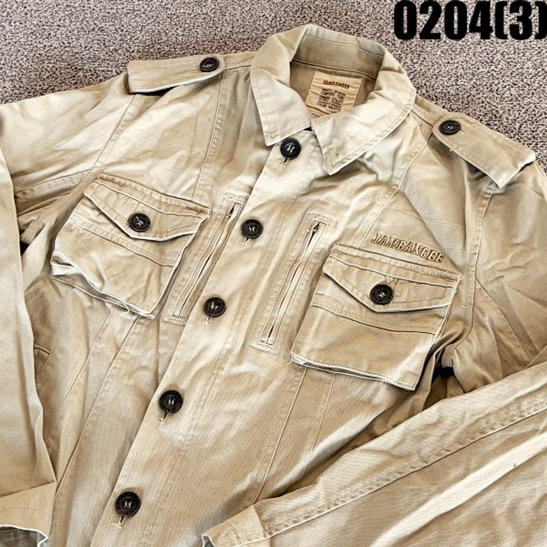 [100] 잠뱅이 베이지 견장 디테일 야상 자켓 0204(3) 상품이미지2