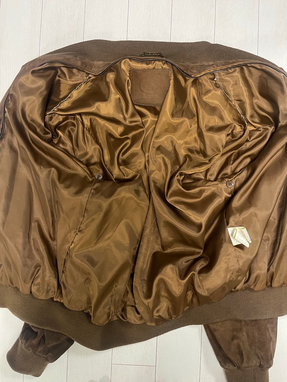 빈티지 산양 가죽 스웨이드 블루종 자켓(100~105) 상품이미지7