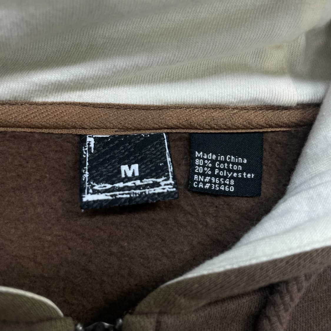 오클리 Oakley 00s 아치 로고 후드 집업 브라운 상품이미지3