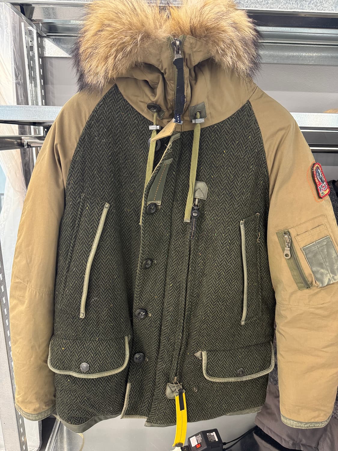 파라점퍼스 해리스 트위드 스페셜 에디션 패딩 S 상품이미지2