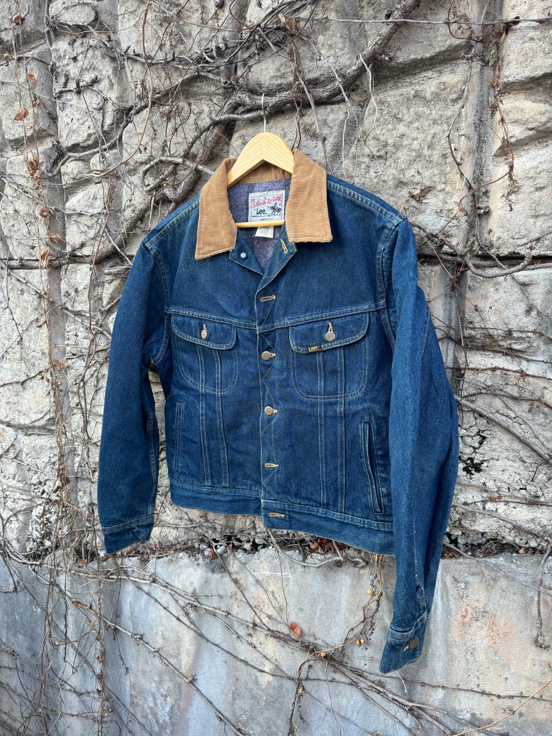 70~80s lee 빈티지 스톰라이더 블랭킷 안감 데님 트러커 자켓 상품이미지3