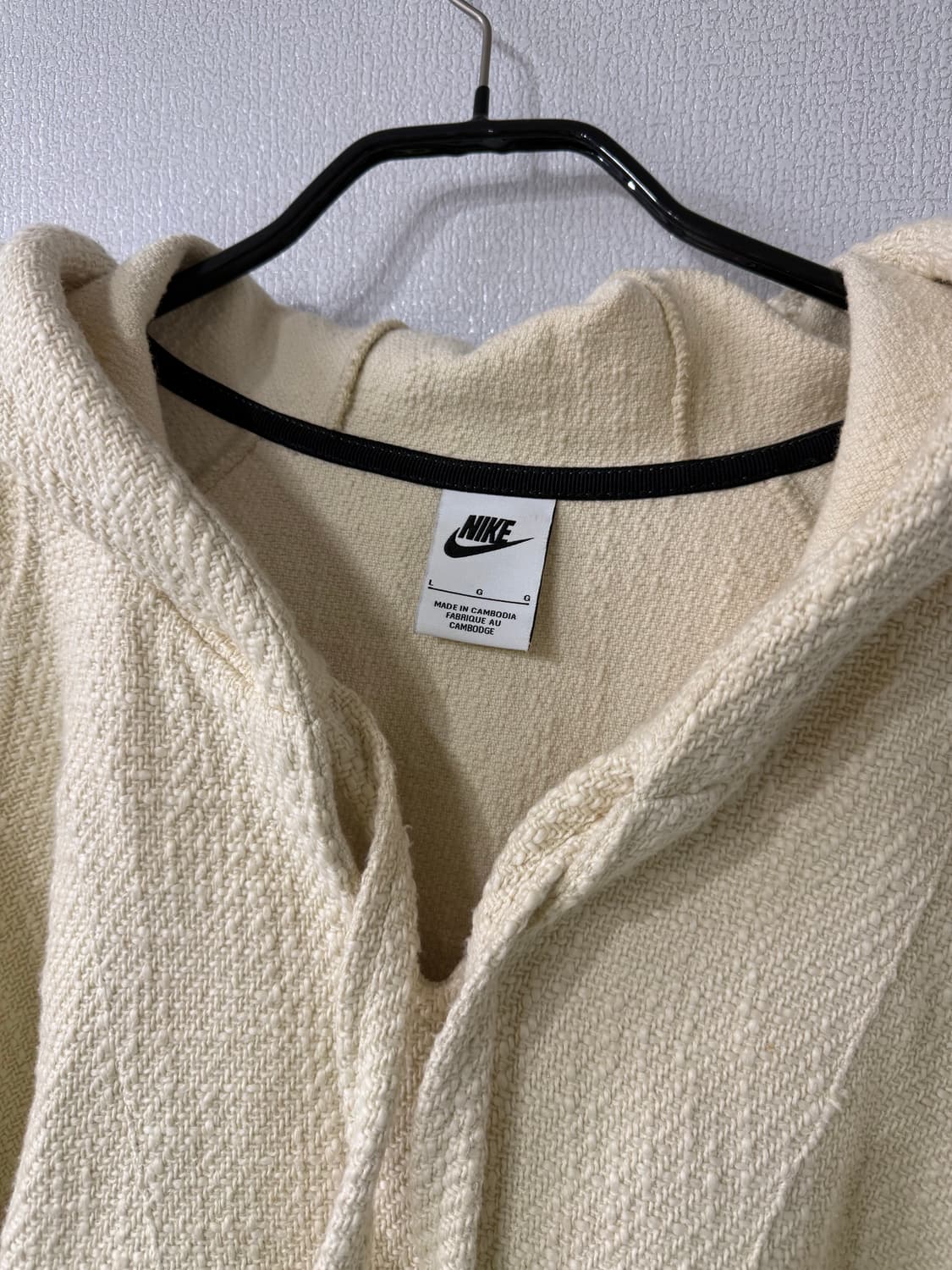 [L] 나이키 x 스투시 NRG 플리스 헴프 풀오버 내츄럴 상품이미지3