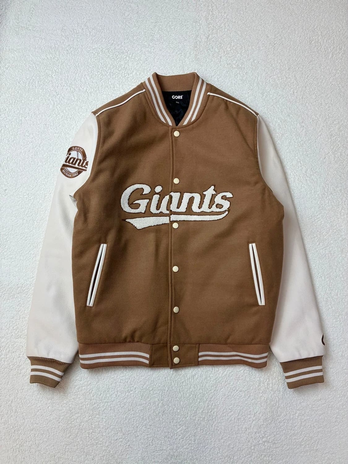 코어 CORE 21FW 레어 롯데자이언츠 바시티 자켓 PN5745    상품이미지1