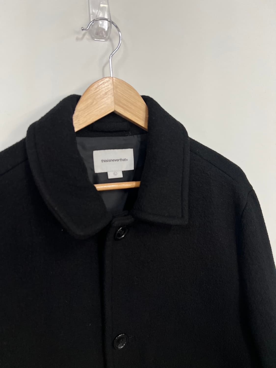 디스이즈네버댓 모직 발마칸 롱코트 상품이미지2