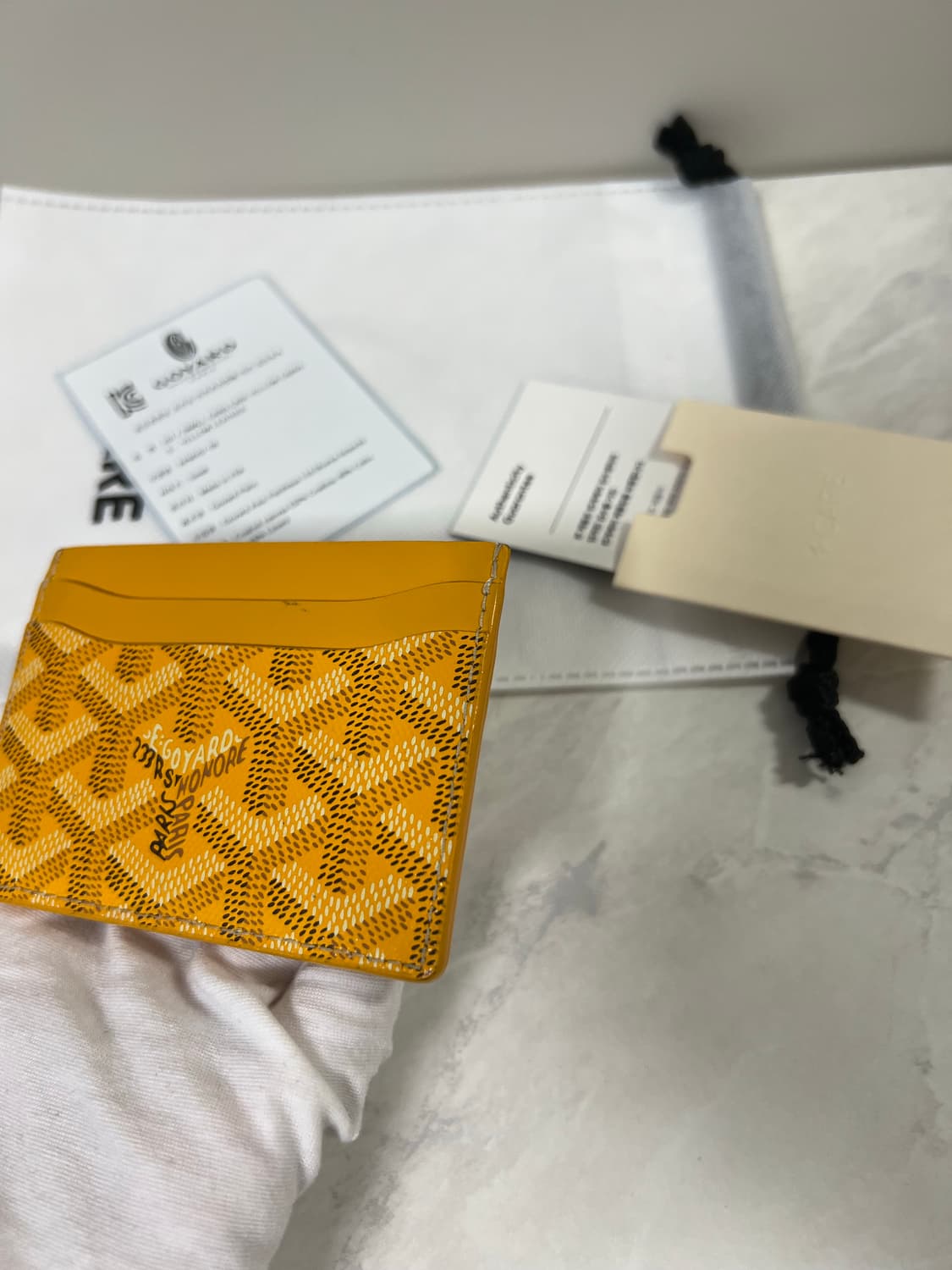 고야드 생쉴피스 카드지갑 옐로우 상품이미지7