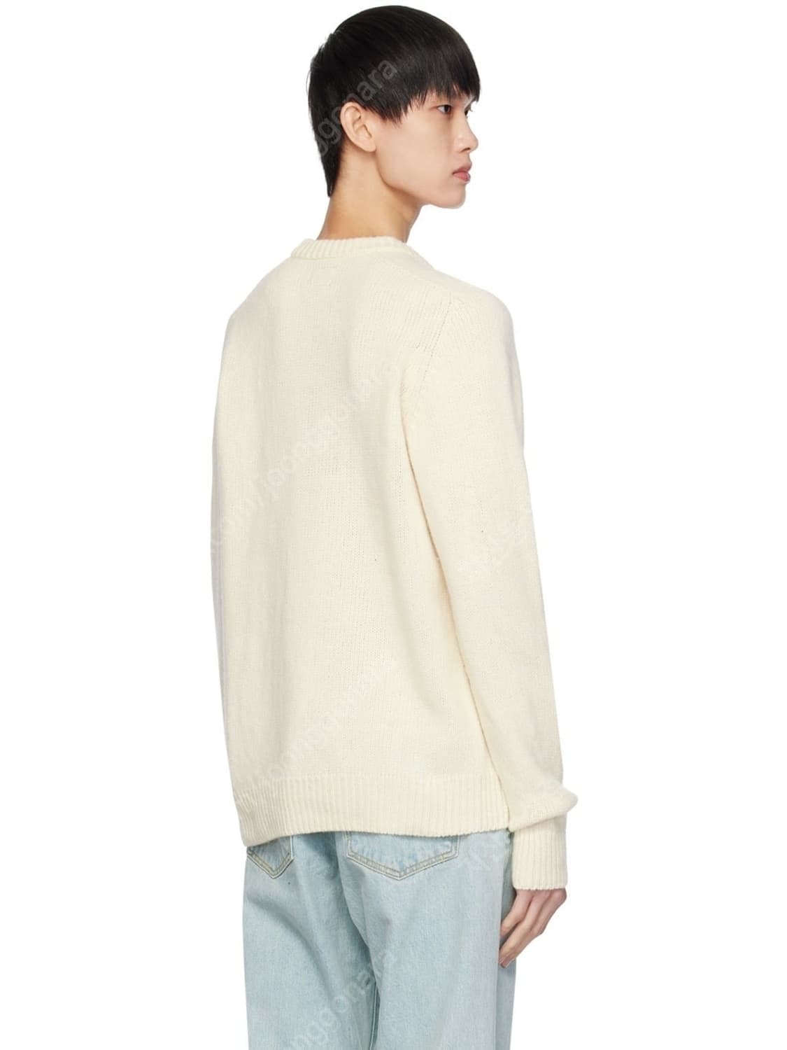 노아 Noah 아가일 케이블 니트 L Cream 상품이미지2