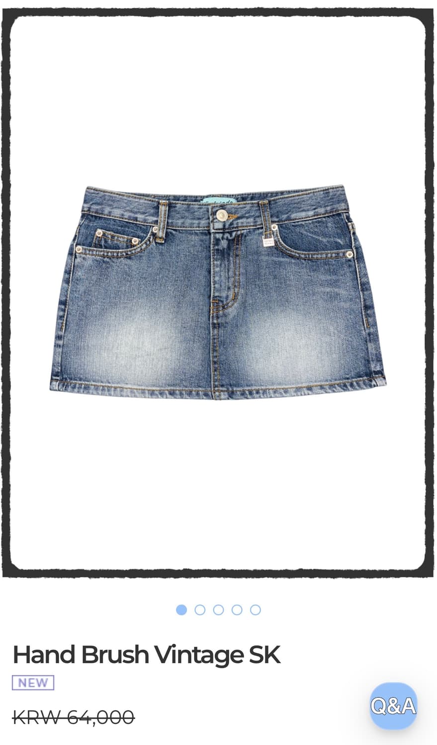 페일제이드 핸드브러쉬 빈티지 스커트 리뉴얼버전 상품이미지1