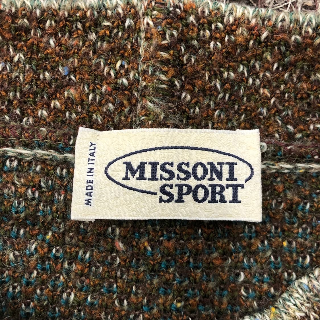 미쏘니 울 멀티컬러 패턴 니트 상품이미지4