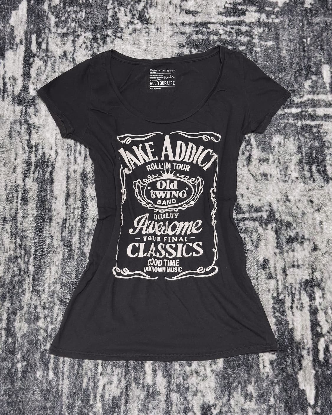 {Moussy} Lettering Off-Shoulder Tee  상품이미지3