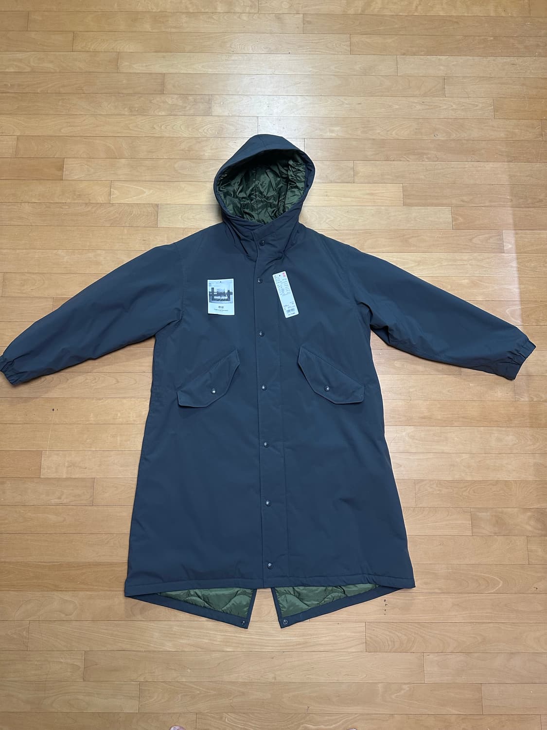 유니클로 x 엔지니어드가먼츠 후드코트 L 상품이미지2