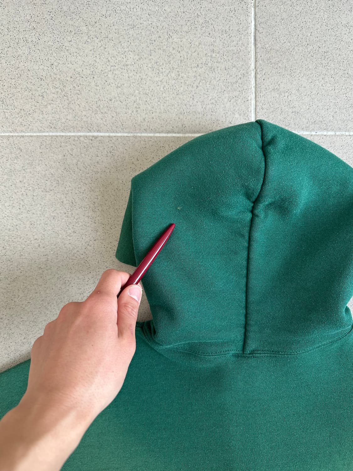 90s 빈티지 러셀 후드집업 그린 L USA 상품이미지8