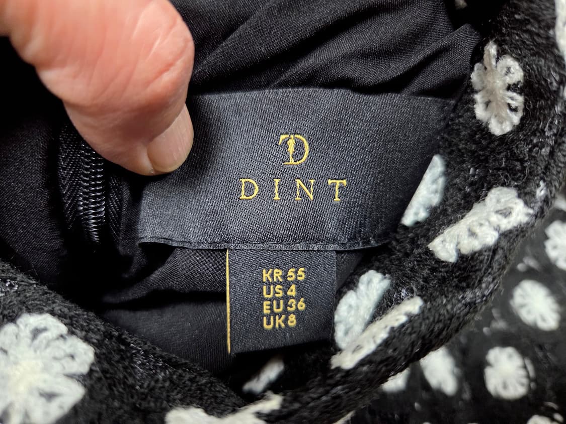 딘트(DINT) 다이모네 도트 플라워 원피스 55 새상품 상품이미지7